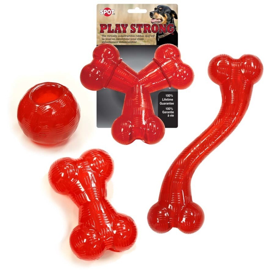 Spot Play Strong Bone Dog Toy 5.5 in, Medium