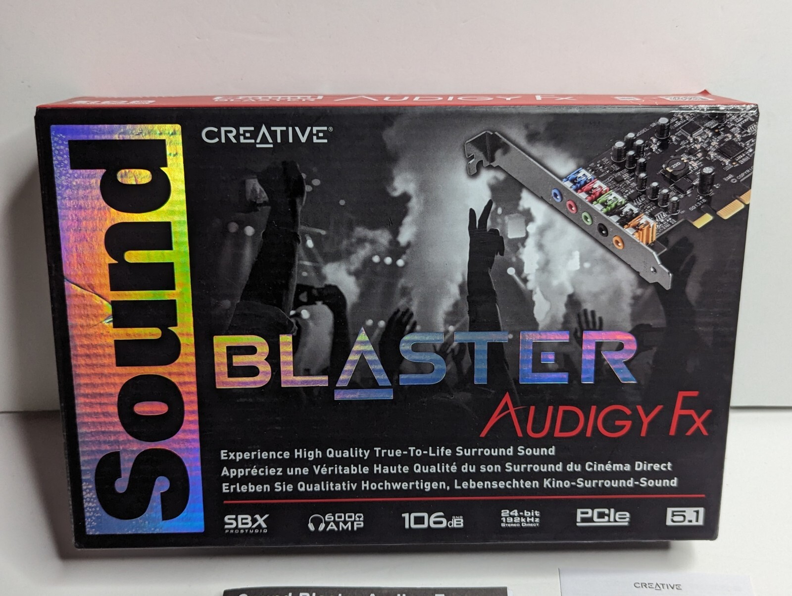 Creative Sound Blaster Audigy FX SB1570 PCIe 5.1 Sound Card SBX Pro ...