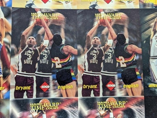 🔥RARE Rainbow Refractor Back 1996 Edge Uncut Sheet w/Kobe & Iverson Rookies! - Picture 12 of 12