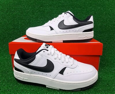 Nike Gamma Force White Black Leather Sneakers DX9176 100 Women's Size 9.5 NEW