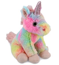 SUPER-SOFT PLUSH - RAINBOW UNICORN 9"