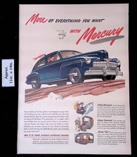 1946 Mercury New Mercury Comfort & Beauty Everything You Want Print Ad 45238