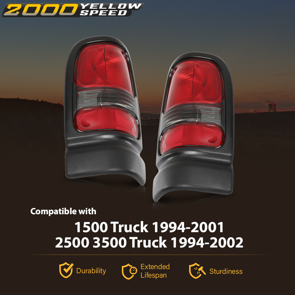 Fit For 1994-2001 Dodge Ram 1500 94-02 2500 3500 Pickup Tail Lights Brake Lamps