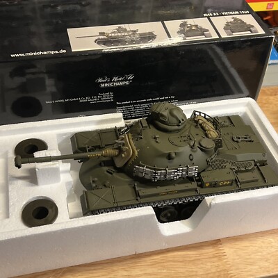 1:35 MINICHAMPS Tank M48 A3 Vietnam 1969 Die cast Model Tank Scale