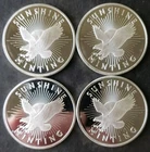 Lot of Four Sunshine Minting 1oz Silver Eagle Rounds