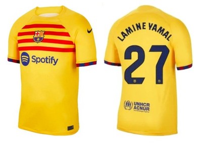 Trikot Nike FC Barcelona 2023-2024 Senyera Fourth 4th - Lamine Yamal 27