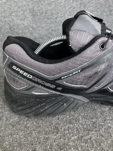 Salomon Speedcross 4 Men's Sneakers 12.5 Gray Black Running Trail Shoes ISSUES - Picture 16 of 23