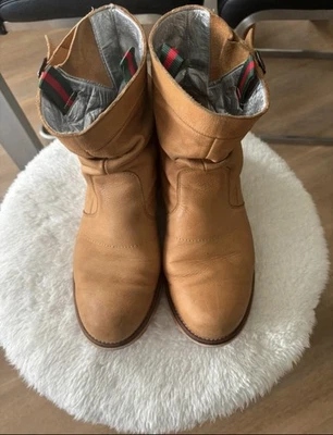 Handgefertigte Leder Stiefeletten Gr.40 aus Italien - Bild 1 von 4