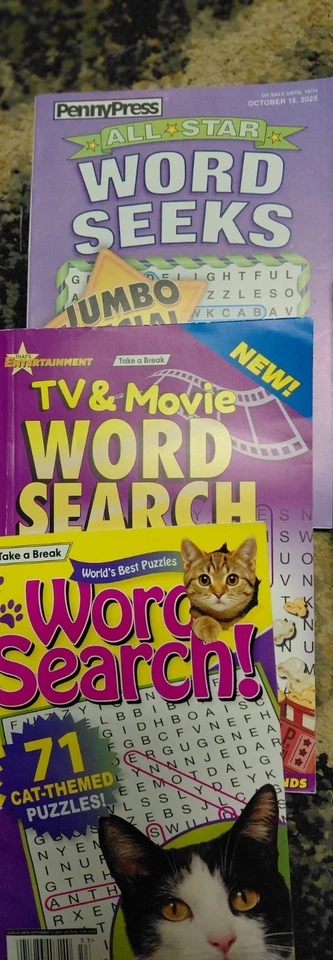 Lot Of 10 Word Search Puzzle Books. Brand New penny press dell kappa Foto 4 de 4