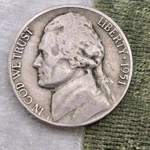 1951-D Jefferson Nickel — photo from the most recent tracked eBay sale