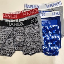 Hanes X Temp 5-Pack Black Boxer Briefs Youth Boys Size M   Without Tags