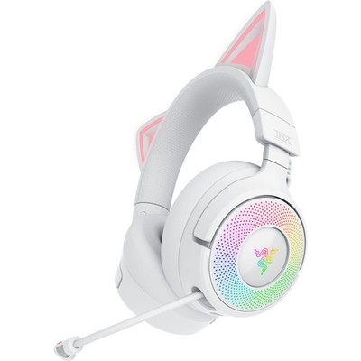 RAZER Kraken Kitty V3 Pro Quartz Gaming-Headset Bluetooth Wireless USB Weiß