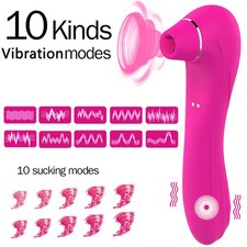 Clit Sucker Vibrator For Women Clitoral Sucking 10 Speed-Rechargeable Lubricant-