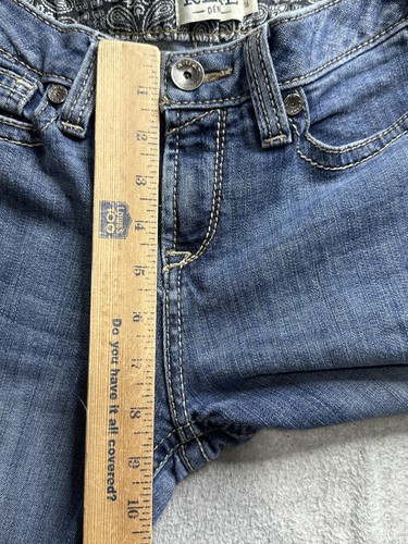 Ariat R.E.A.L. Jeans Girls 16 Blue Denim Eleanor Rylee Wide Leg Stretch Youth - Picture 9 of 13