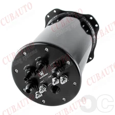 CUBAUTO Black 2.8L Surge Tank Twin Pump Dual In Tank