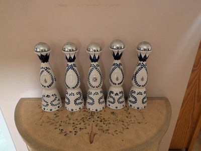 5 Clase Azul Reposado Empty  Tequila Bottle 750ml Hand Painted