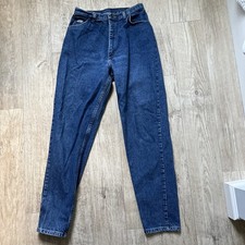 Vintage Women Wrangler Mom Jeans Denim Med Wash High Waist Cowboy USA 14