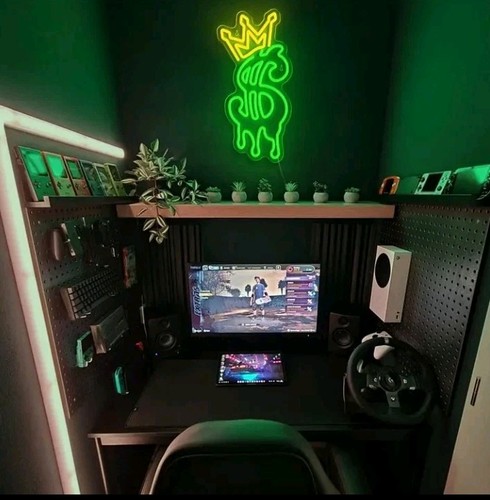 Cash Is King Graffiti Drip LED Neon Sign 19.5*40cm Vibrant Urban Art Wall Decor - Picture 7 of 8