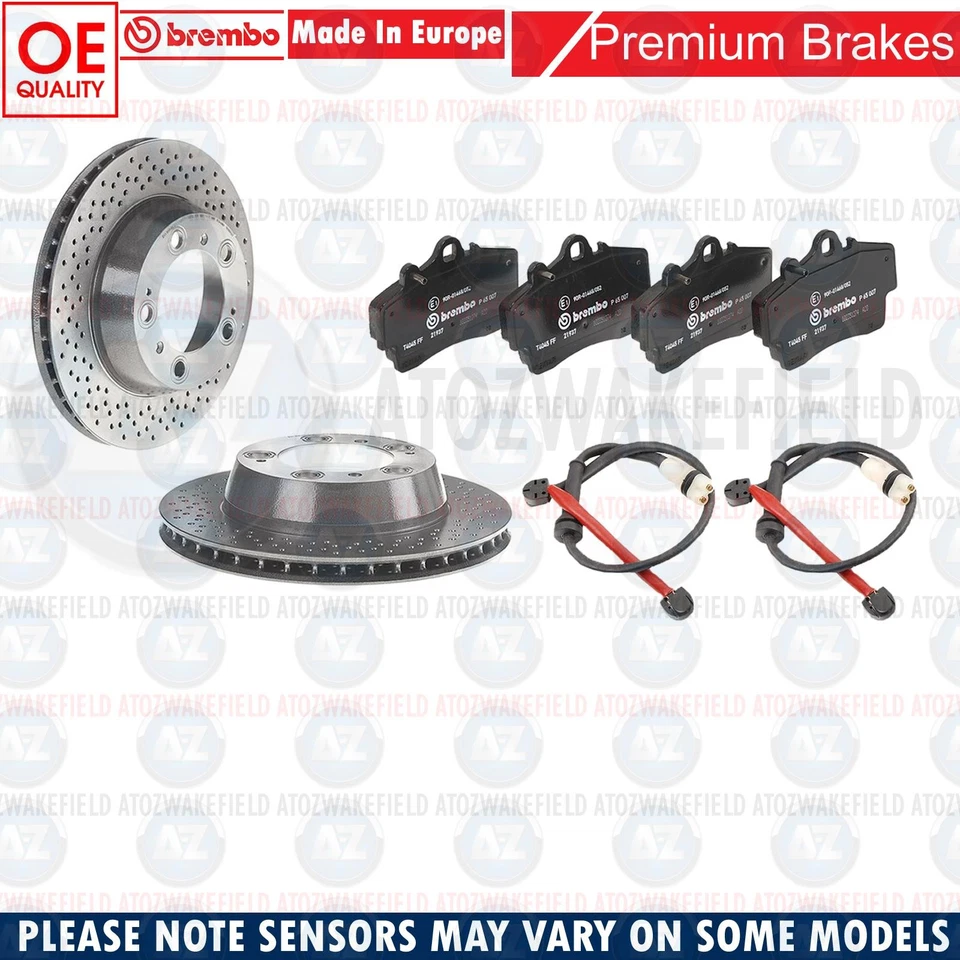 PASTILLAS DE FRENO DELANTERAS BREMBO TRASERAS PARA PORSCHE BOXSTER CAYMAN 986 987 PASTILLAS SENSORES Foto 4 de 4