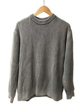 KITH Knit Sweater Thick , Medium, Cotton, Green, Solid Color, KHM030952
