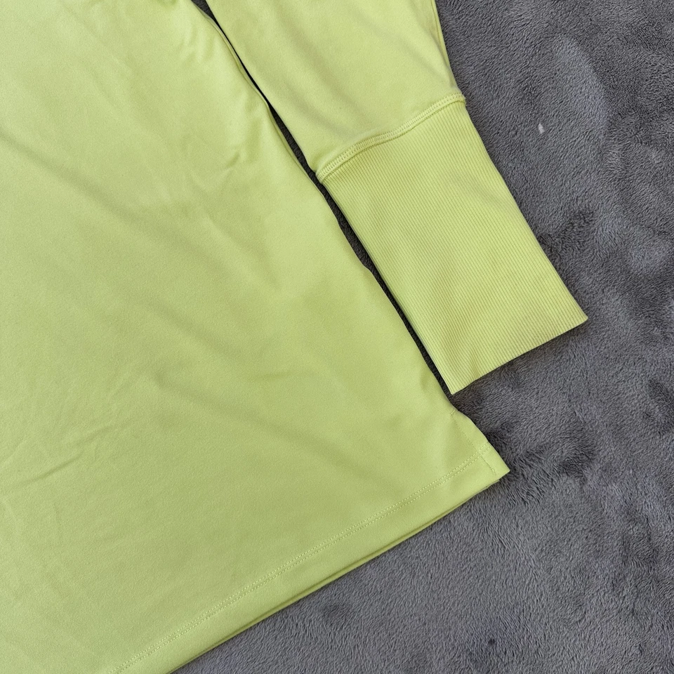 Nike Dri-FIT Running Shirt 2XL Yellow Long Sleeve Thumbholes Reflective Womens - Image 3 of 4