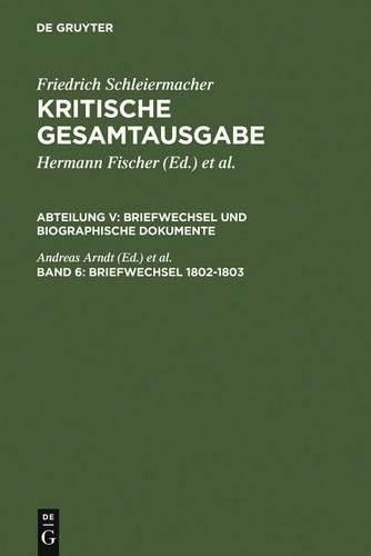 Andreas Arndt Briefwechsel 1802-1803 (Hardback)