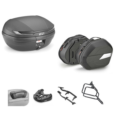 GIVI V45NT Pannier Kit Bags WL900B for Kawasaki 650 KLE Versys EFF 2015-2018
