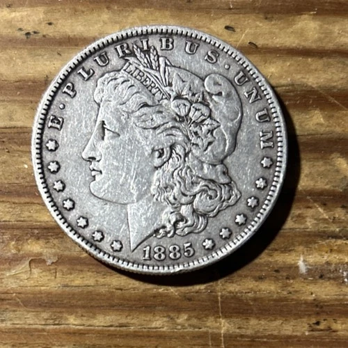 1885 Morgan Silver Dollar $1 Coin US Circulated 0.9 Fineness
