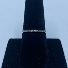 Platinum 99 Diamond Eternity Size 8 Ring 2.5g