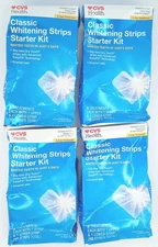 4x Classic Whitening Strips 5 Treatments/ 20 TOTAL Exp 10/2026 New~ DENTED BOX