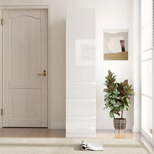 Modern Kitchen Storage Cabinet, Food Pantry Cabinet w/Doors ,Shelves and Drawers