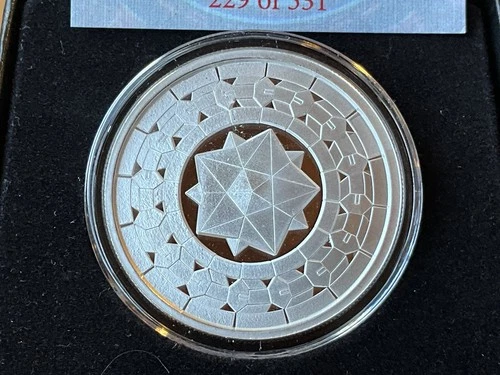 2023 Dodecahedron 1 oz 999 Silver Proof Golden State Mint Silver Shield #229/531
