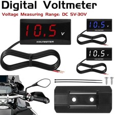12V-30V Digital LED Display Voltmeter Voltage Gauge Panel Meter Car Motorcycle