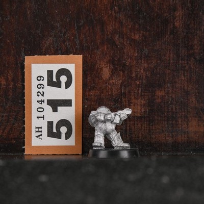 Vintage Warhammer 40k ''Chaos Squat in Power Armour 2'' Rogue Trader Metall
