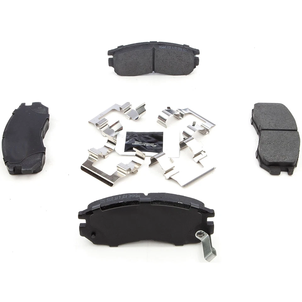 Rotores de freno delanteros pastillas de freno de cerámica para Mitsubishi Expo LRV 1992-1994 1,8 L Foto 2 de 4