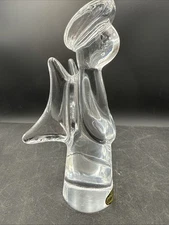 Angel Figurine The Toscany Collection 24% Lead Crystal Clear Glass 7" Japan