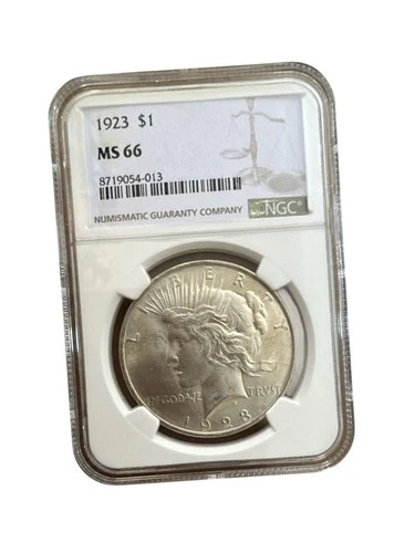 1923 Peace Dollar Silver $1 MS 66 NGC