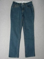 TI15458 **CATO PREMIUM** STRAIGHT LEG WOMENS JEANS sz7 DARK BLUE