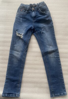 Jungen Jeans Blau mit Löchern  