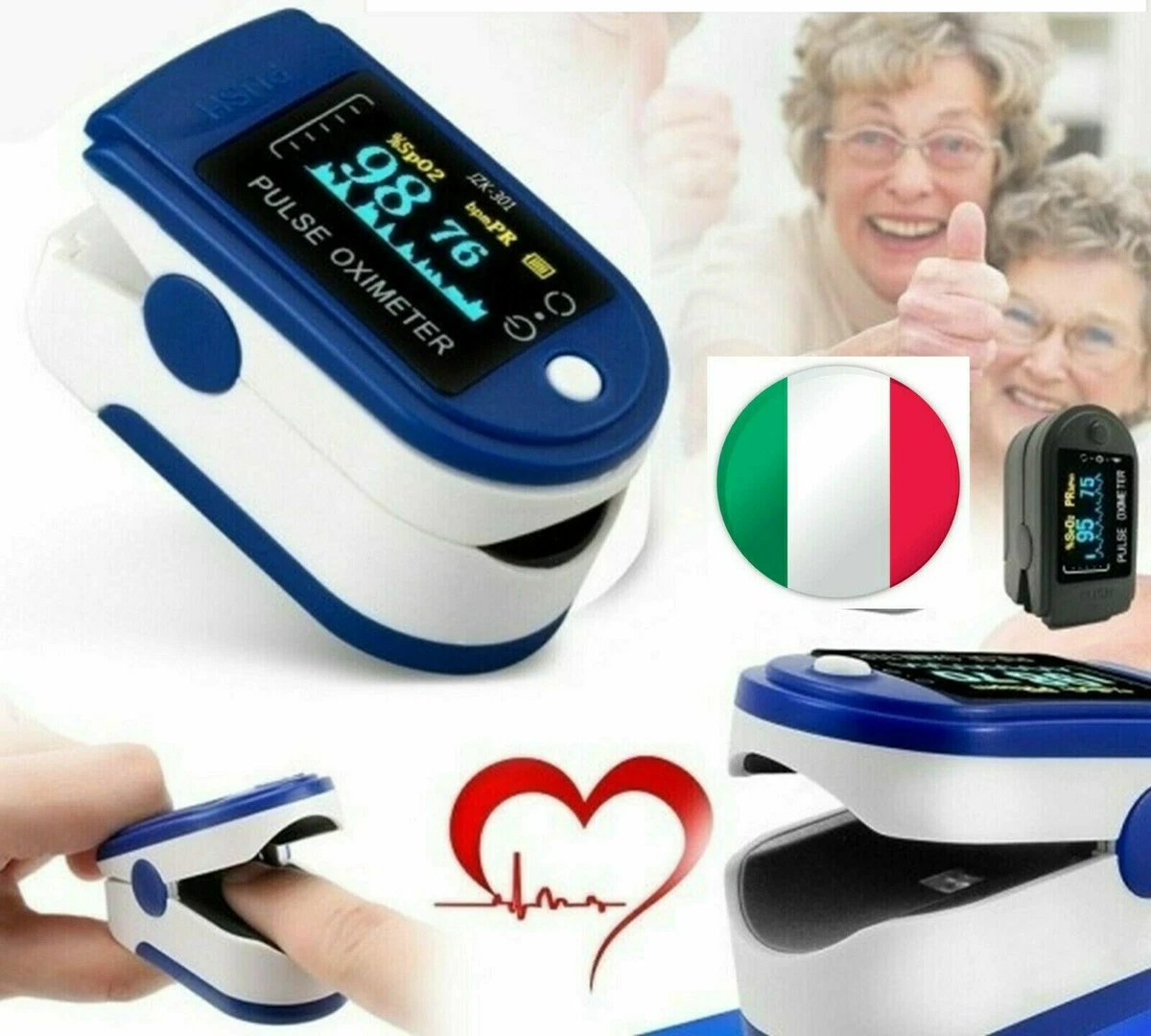 Pulsossimetro / Saturimetro da dito Fingertip Oximeter Pulsossimetro / Saturimetro da dito Fingertip Oximeter