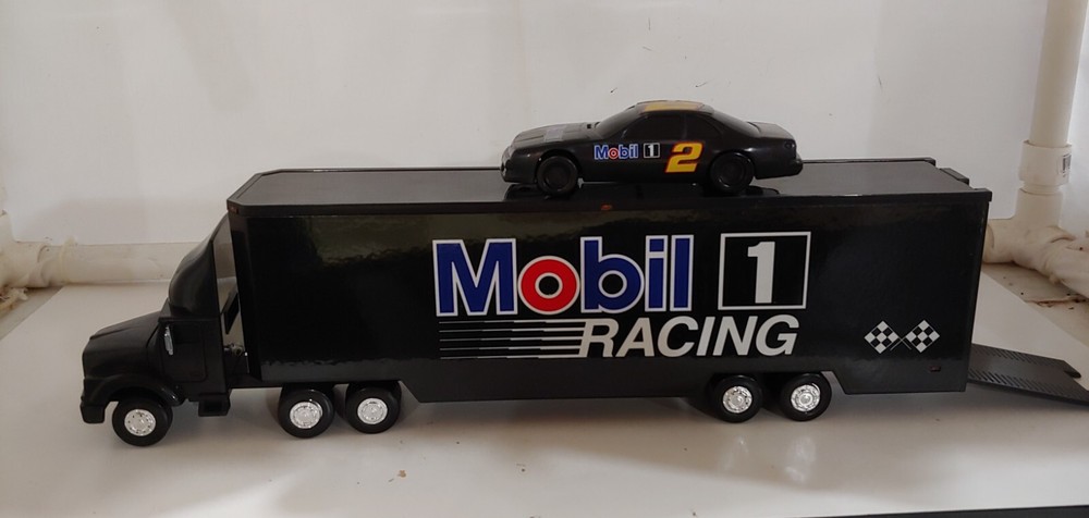 RACE CAR CARRIER MOBIL 1 WITH #2 NASCAR   B378