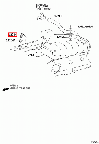 Genuine Toyota Prado 120 90 Series VZJ 5VZ 3.4 Petrol PCV Valve - Picture 10 of 14