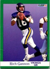 1991 Fleer Football Rich Gannon