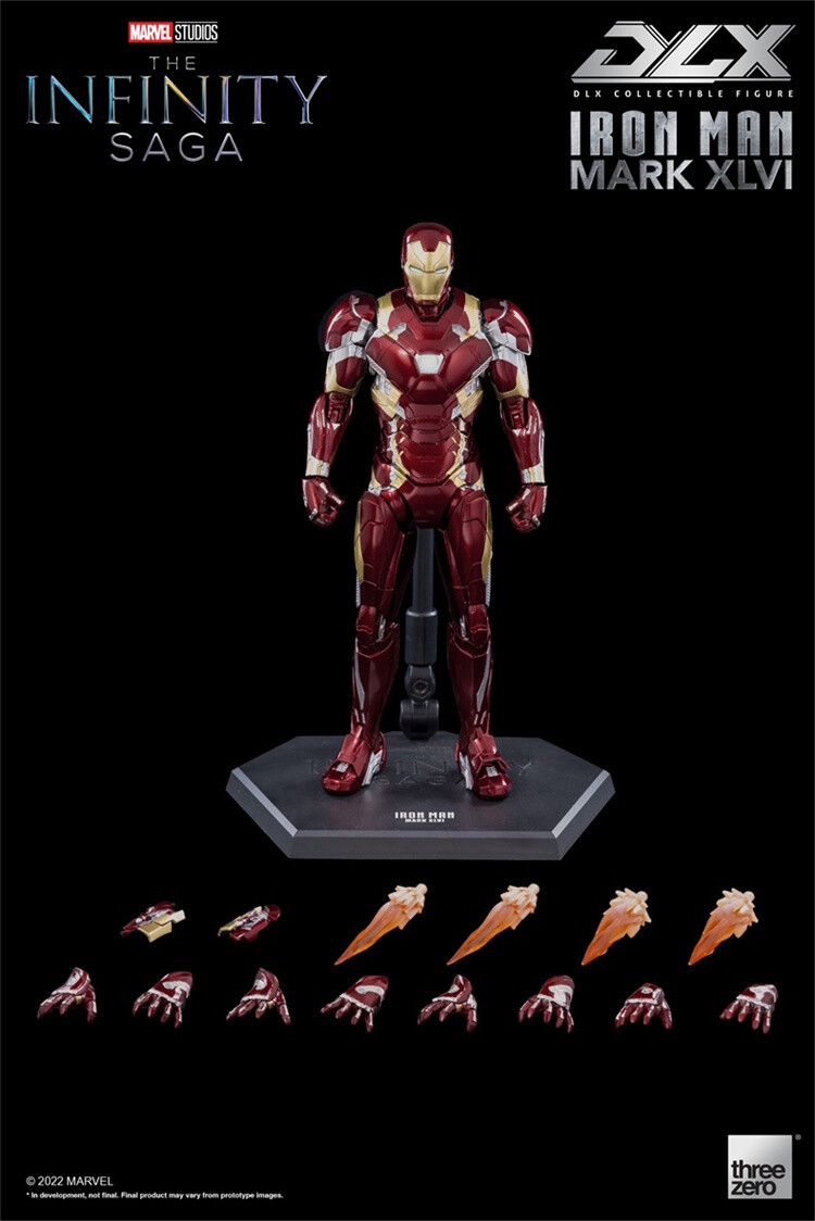 threezero Iron Man Mark XLVI フィギュア New 1/12 Scale Threezero DLX Iron Man Mk46 Mark XLVI Civil War | eBay