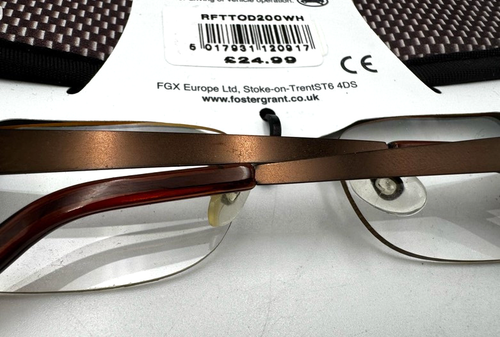 Foster Grant Ultra Thin Lenses - Lightweight Frames - RRP £24.99 - Brown frame - Picture 3 of 10