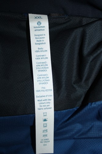 Neu mit Etikett Lululemon El Primo blaue Herrenjacke Größe XXL - Bild 5 von 6