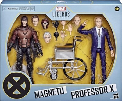 Hasbro Marvel Legends Series X-Men Magneto und Professor X 2er Set 15 cm Neu