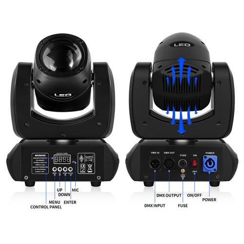 120W RGBW Moving Head Stage Lighting LED Spot Beam DMX Disco DJ Party GOBO Light - Picture 11 of 12