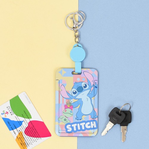 Disney Mickey Pooh Chip Dale ID Card Case Bus Pass Holder Ariel Stitch Alien New - Picture 12 of 26
