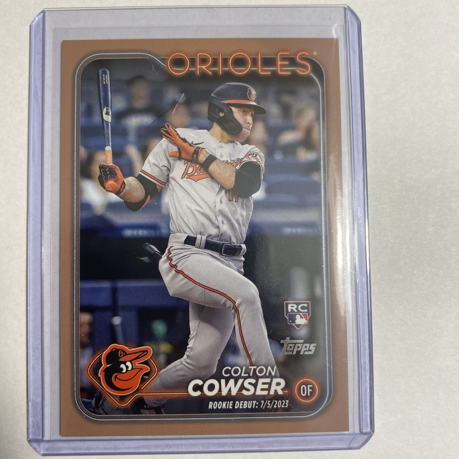 Colton Cowser 2024 Topps Update Gold Rookie Debut/2024 US72 (RC) Orioles